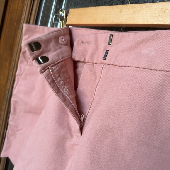 LOFT High Waist Pink Scalloped Shorts - Picture 4 of 9